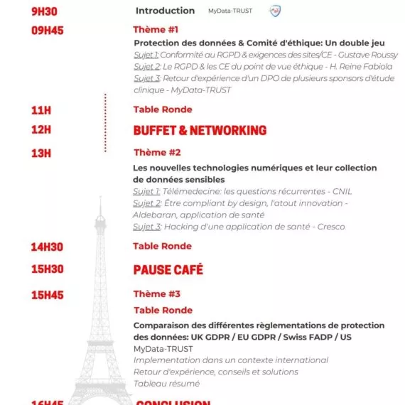 agenda du summit gdpr FRANCE
