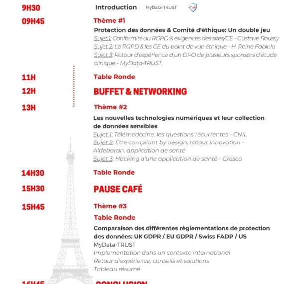 agenda du summit gdpr FRANCE