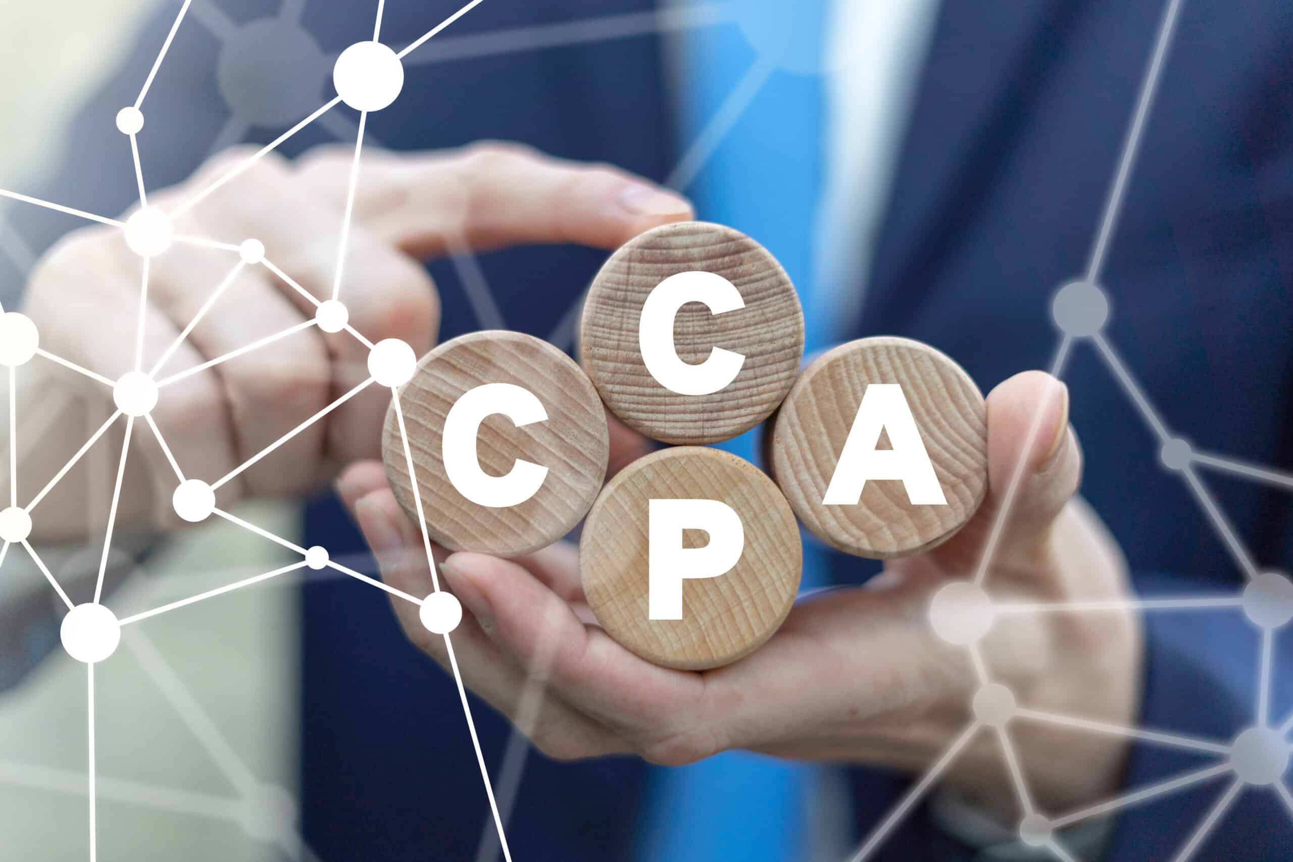 CCPA California Consumer Protection Act Concept.